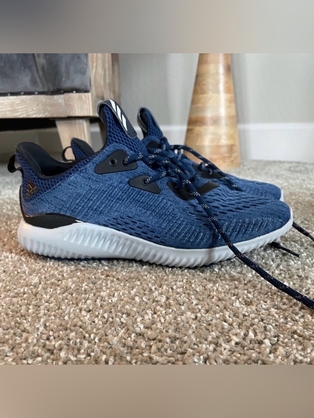 adidas Blue Alpha Bounce Running Shoes